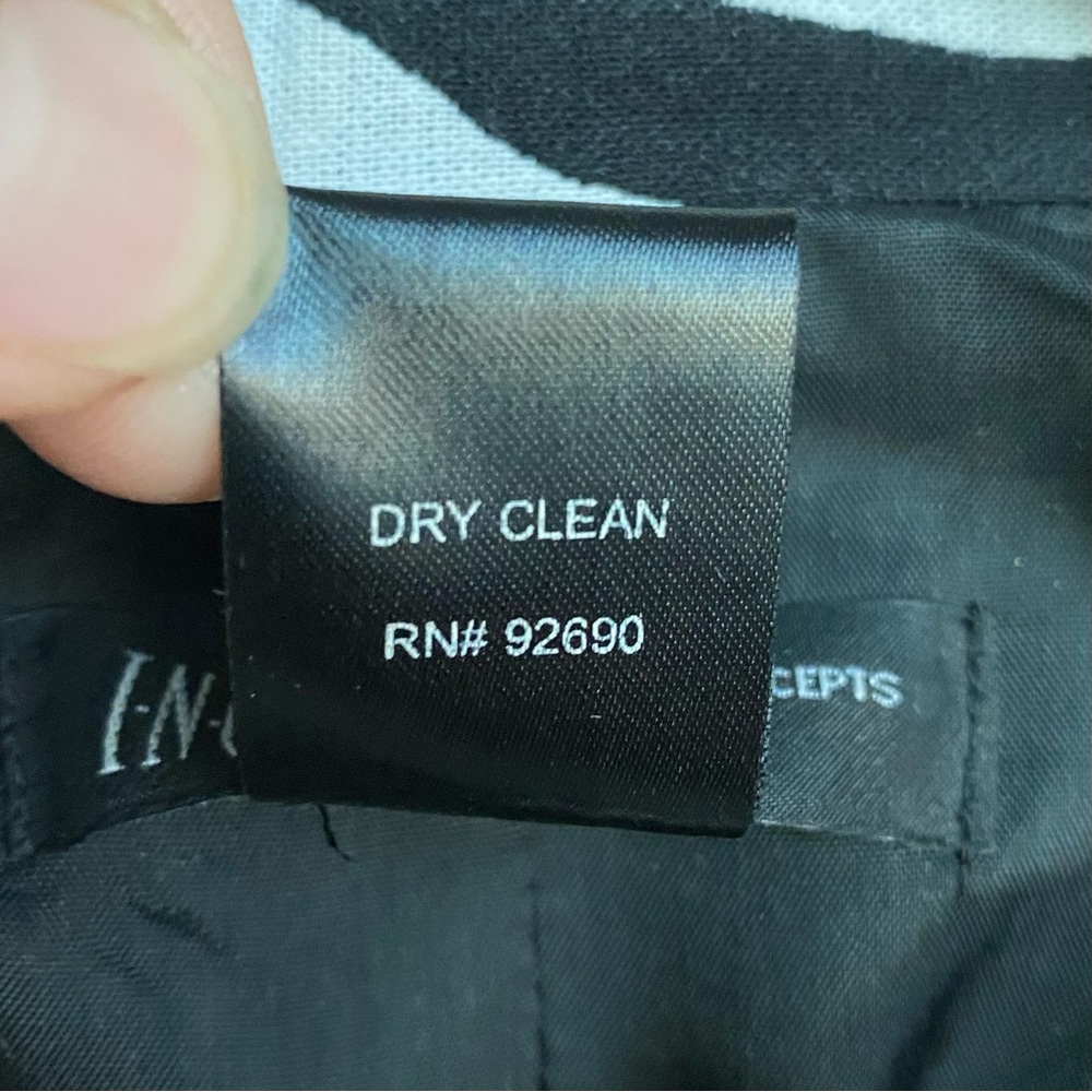 I-N-C Zebra Print Belted Jacket - image 4